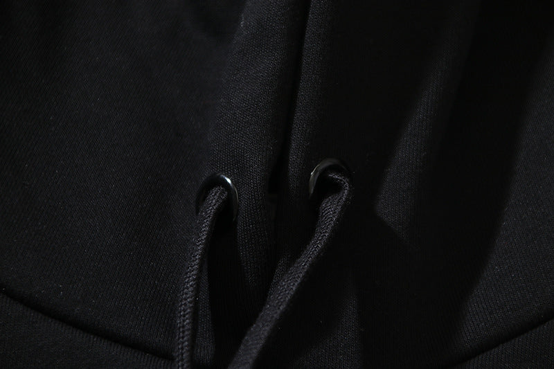 OFF WHITE Graffiti Script Logo Hoodie – Black & White