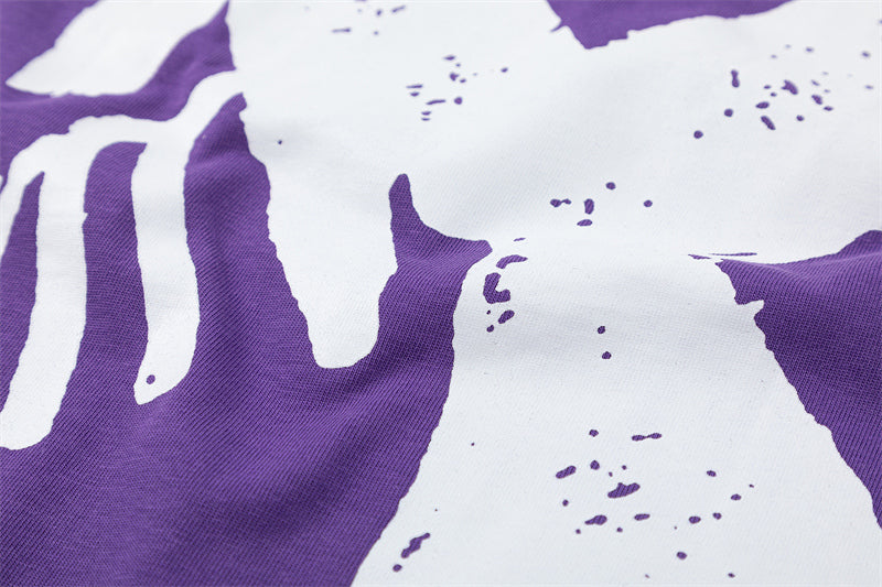Off-White Graphic T-Shirt (Black/White/Purple)