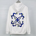 OFF WHITE Alien Arrow Pattern Hoodie – White & Black
