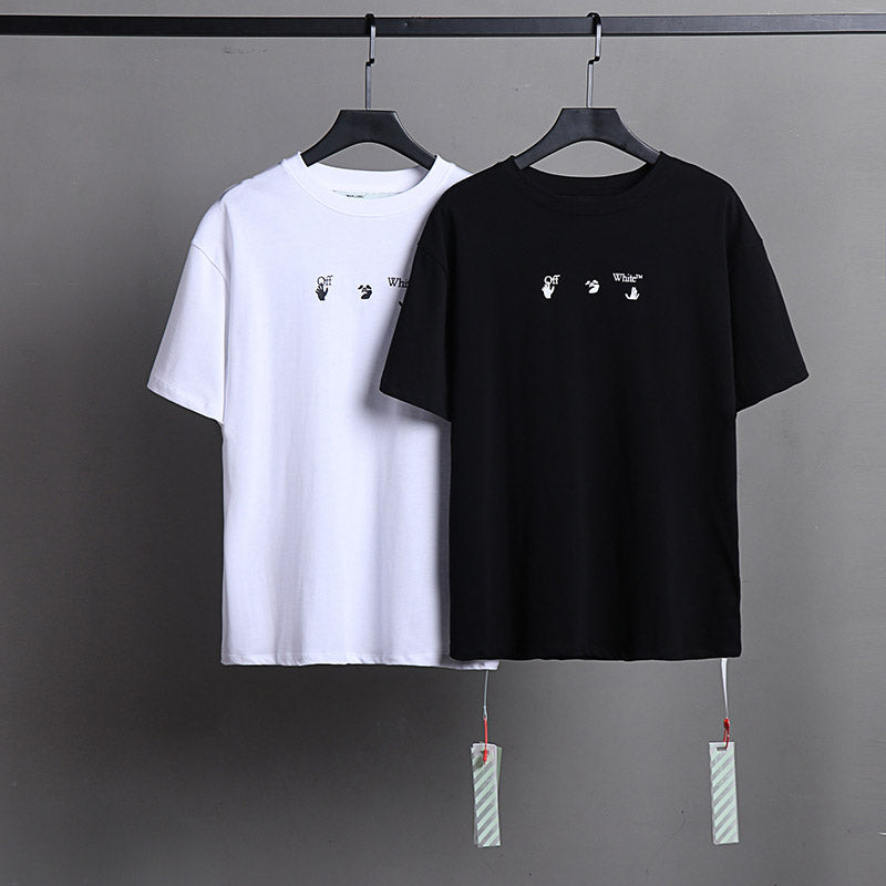 OFF-WHITE Blue Arrow Pattern T-Shirt