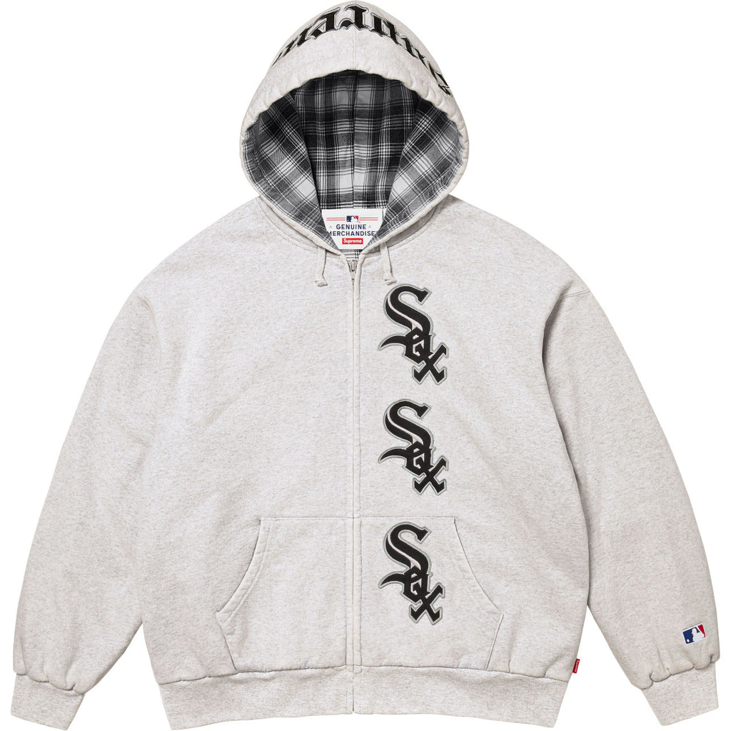 Supreme x Chicago White Sox Zip Up Hooded Sweatshirt