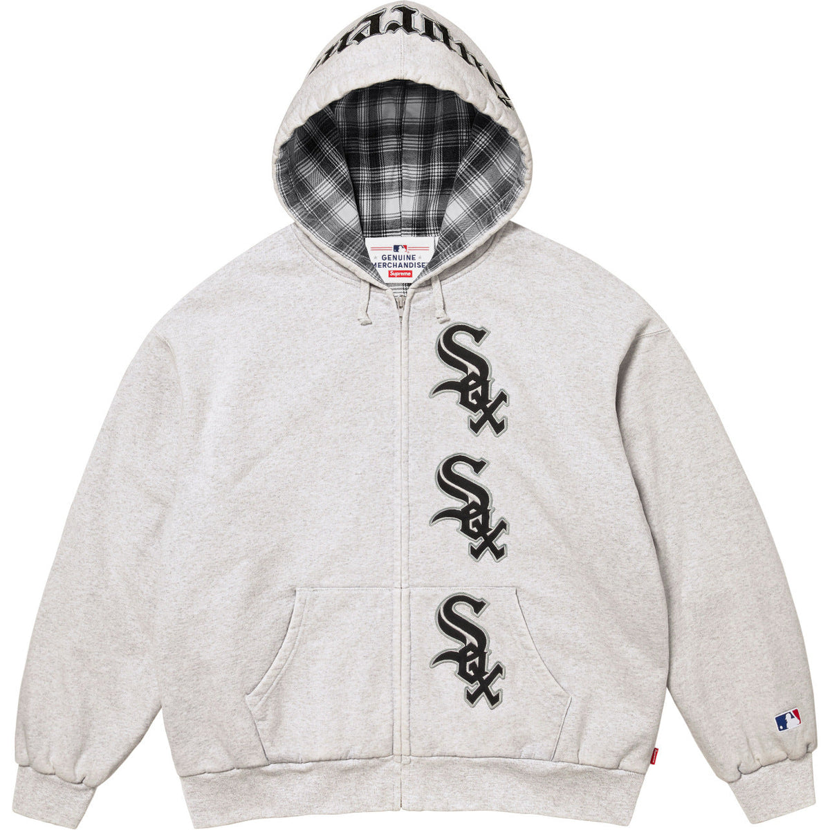 Supreme x Chicago White Sox Zip Up Hooded Sweatshirt