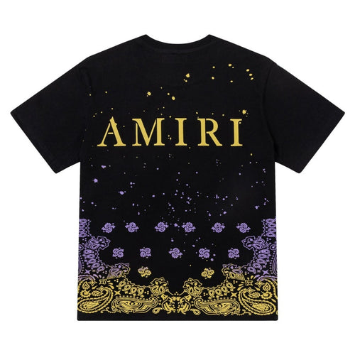 AMIRI Graphic Cotton T-Shirt in Black