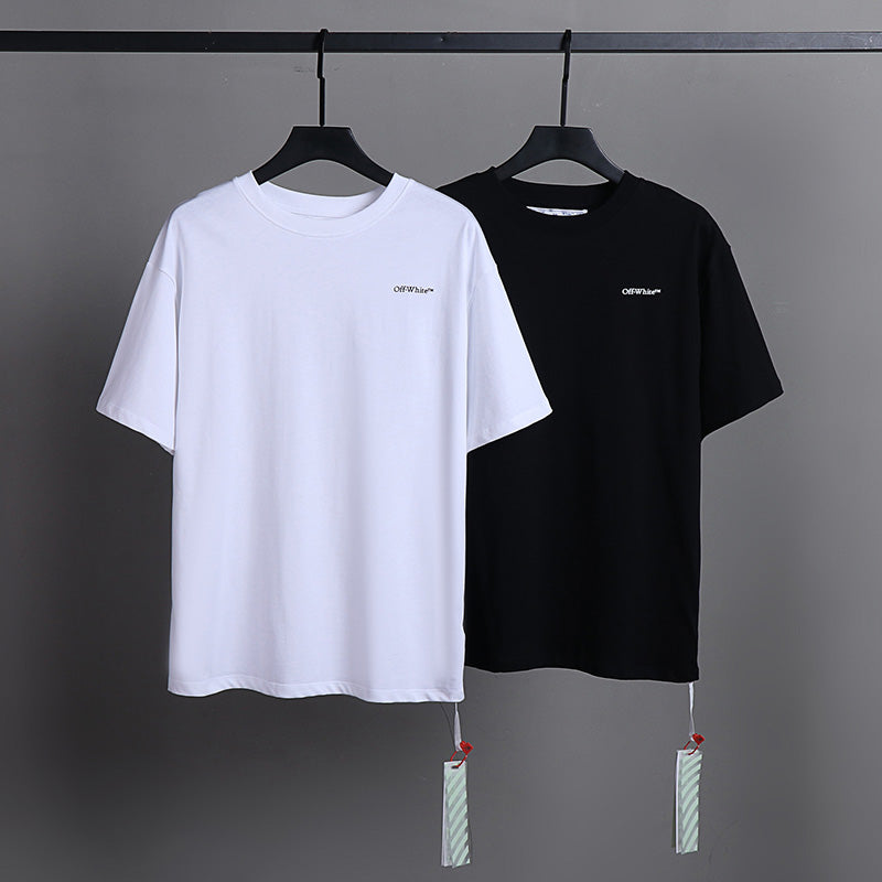 OFF-WHITE "Cut Here" Circle Graphic T-Shirt