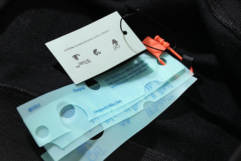 OFF WHITE Essential Hoodie – Black & White
