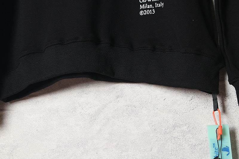 Off-White Caravaggio Black & White Oil Painting Arrow Crewneck Sweatshirt