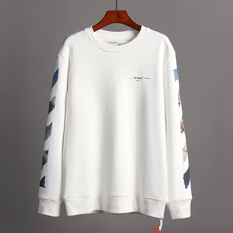 Off-White Classic Monet Oil Painting Arrow Crewneck Sweatshirt