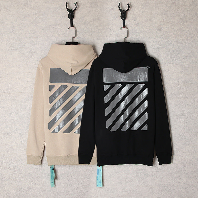 OFF WHITE Hoodie – Khaki & Black
