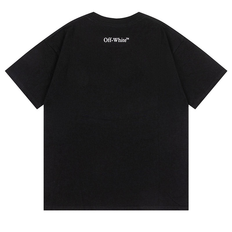 Off-White Fresco Oval T-Shirt — Grey / Black / White