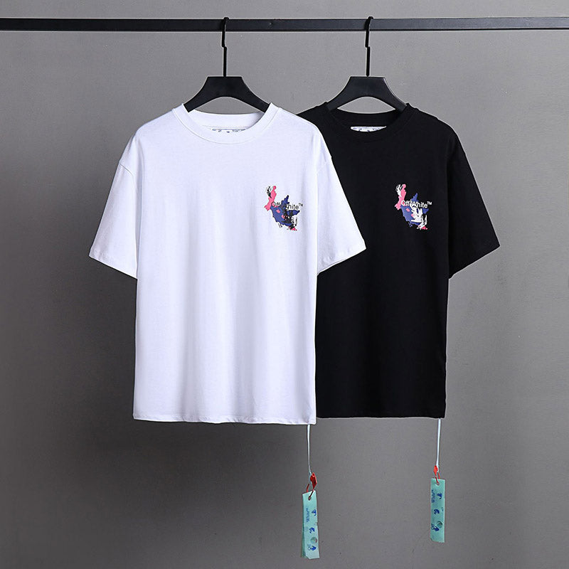 OFF-WHITE Cartoon Colorful Arrow Pattern T-Shirt