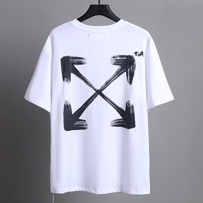 OFF-WHITE Creative Letter Arrow Pattern T-Shirt