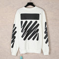 Off-White Wavy Arrows Pattern Crewneck Sweatshirt