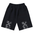 OFF-WHITE "Chain Link Arrow" Metal Texture Cotton Sweatshorts
