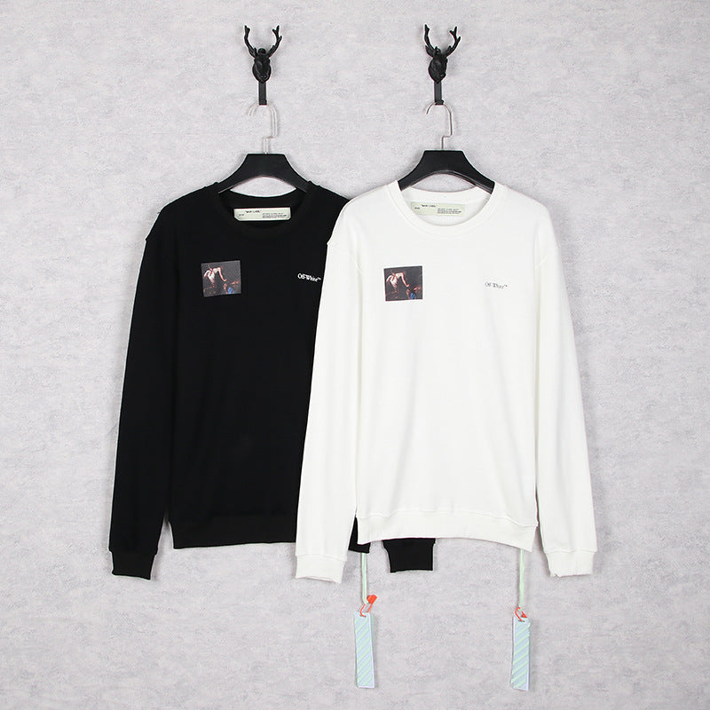 Off-White Oil Painting Series Arrow Pattern Crewneck Sweatshirt