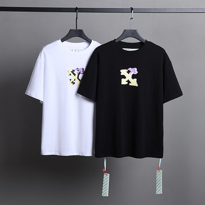 Off-White Alphabet Arrow Pattern T-Shirt (White/Black)