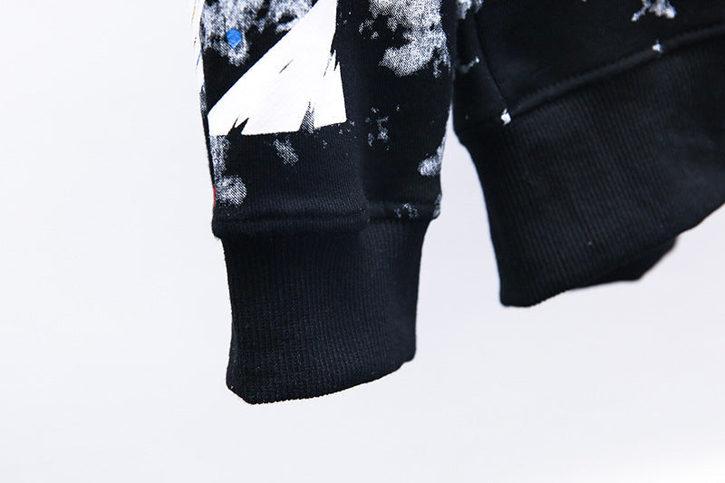 OFF-WHITE Fireworks Splash Graffiti Hoodie