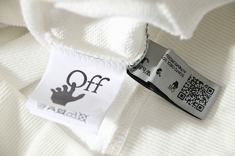 Off-White Oil Painting Series Arrow Hoodie – Monochrome Photo Print