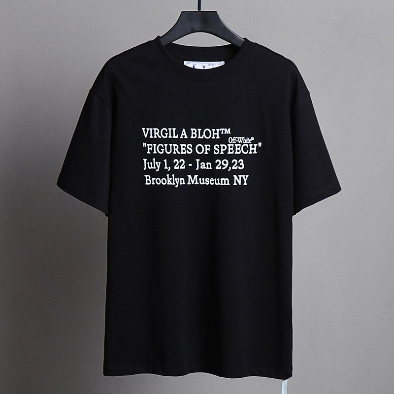 OFF-WHITE Creative Letter Arrow Pattern T-Shirt