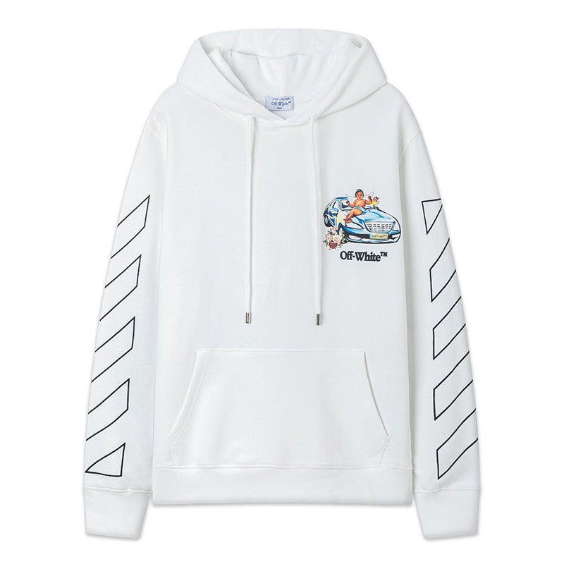 OFF-WHITE Angels & Car Collage Graphic Hoodie