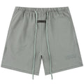 Fear of God Season 9 Flocking Thickened Letter Print Shorts – Haze Blue / Light Black