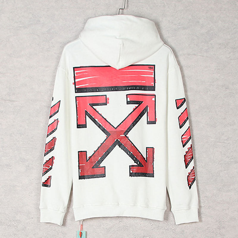 OFF-WHITE Logo Drawstring Hoodie
