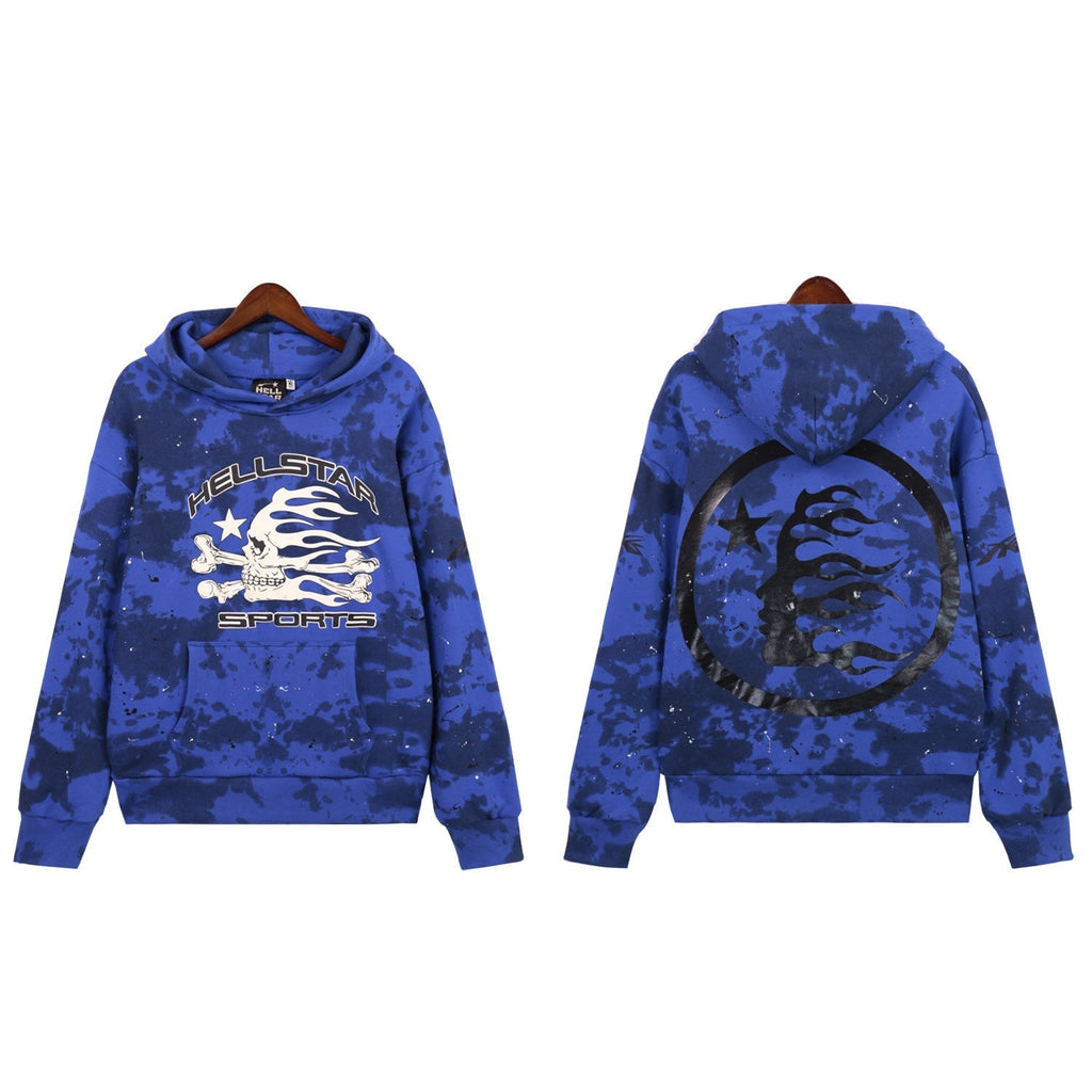 Hellstar Sports Tie-Dye Skull Hoodie