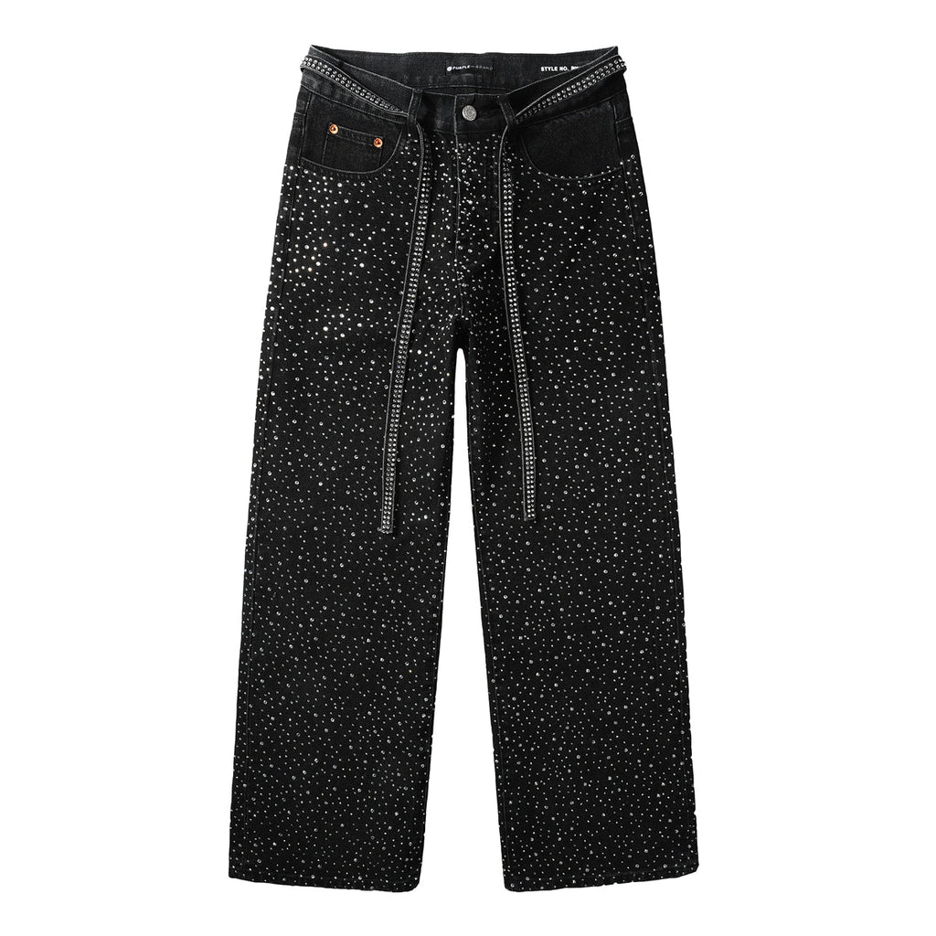 Purple Brand Crystal Diamond Skinny Jeans #9128