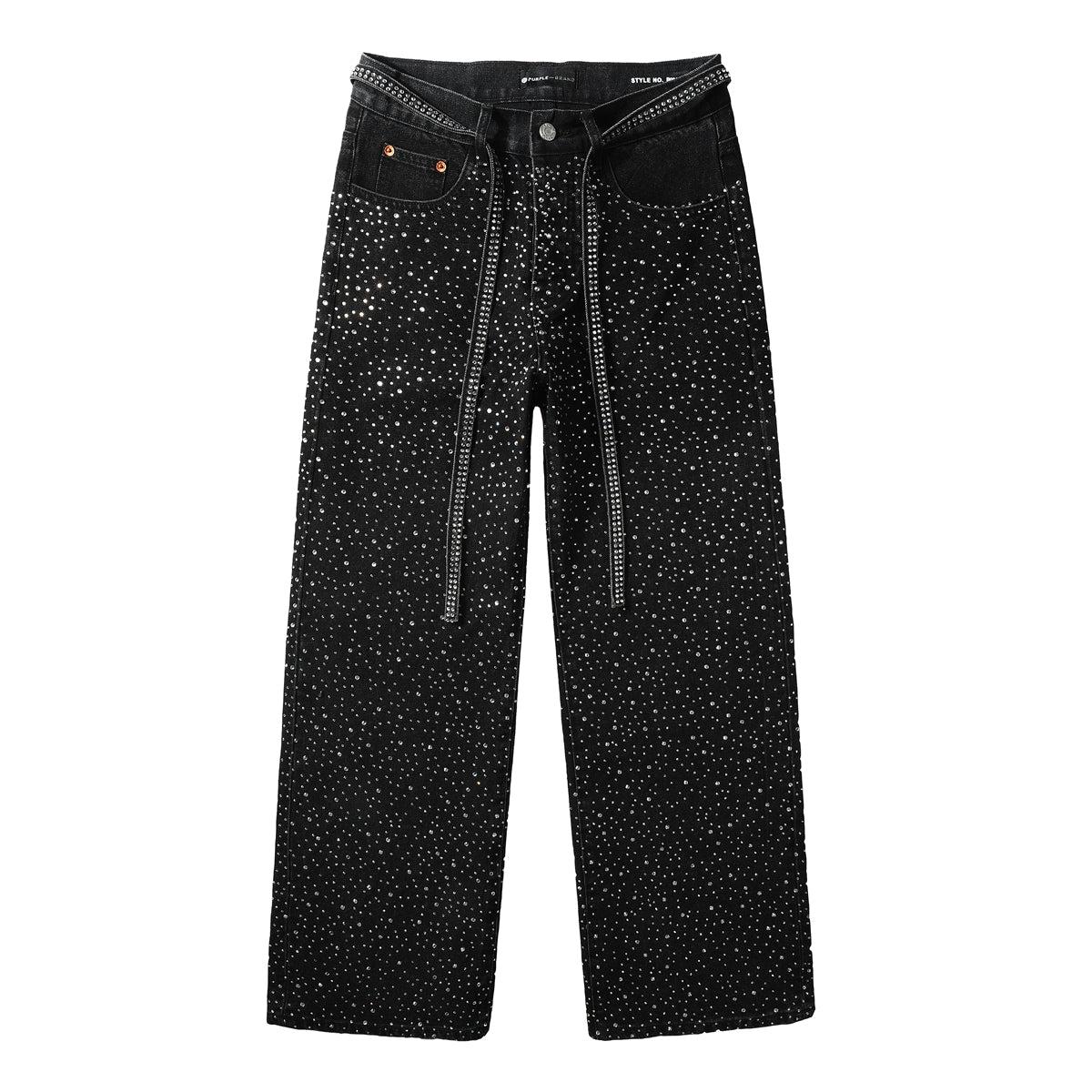 Purple Brand Crystal Diamond Skinny Jeans #9128