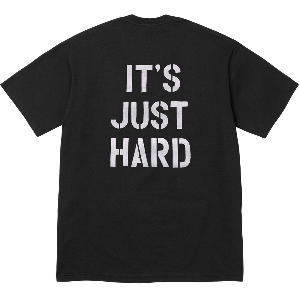 Supreme SS26 Hard Tee — Black / White / Navy