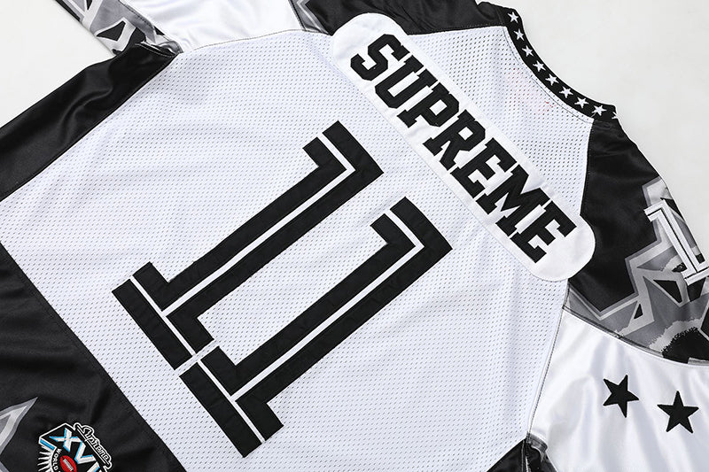 Supreme Stars Football Jersey — Beige / Orange