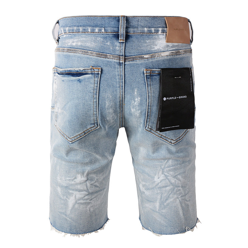 Purple Brand Relaxed-Fit Denim Shorts #5091