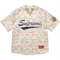 Supreme Floral Jacquard Baseball Jersey — Style 02