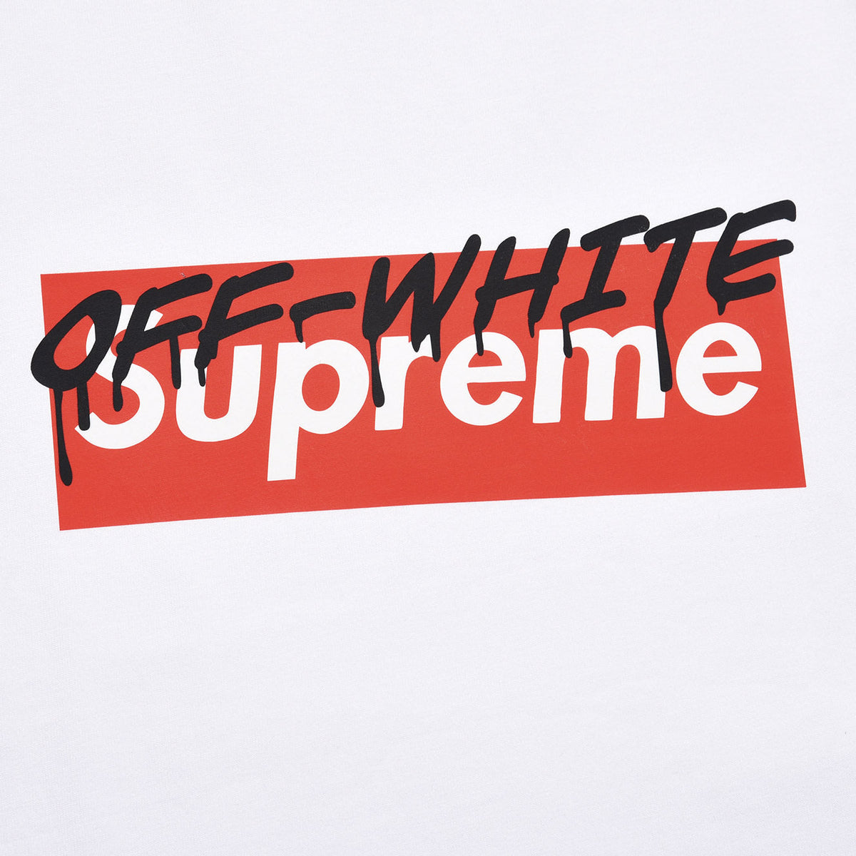 OFF-WHITE x Supreme Box Logo Collab Tee