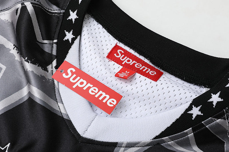 Supreme Stars Football Jersey — Beige / Orange