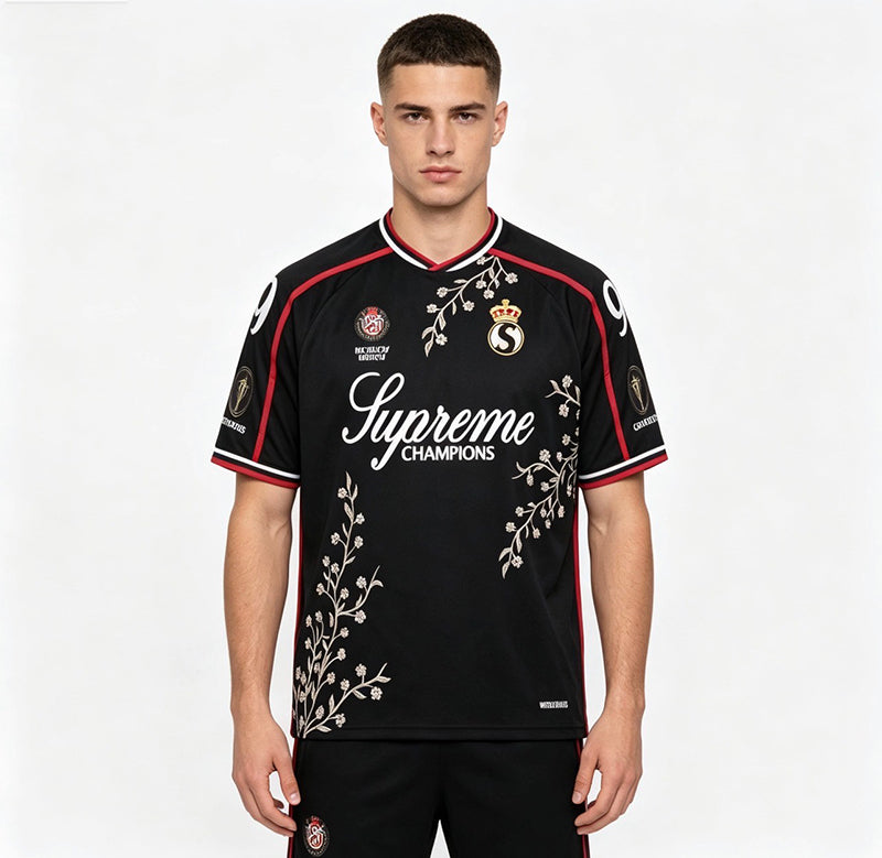 Supreme Floral Soccer Jersey — Purple