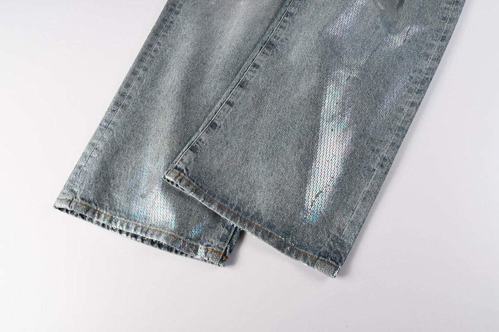Purple Brand Crystal Diamond Skinny Jeans #PU108