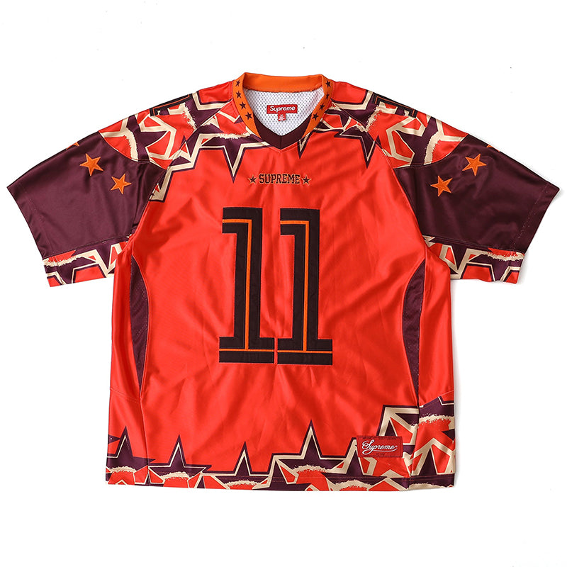 Supreme Stars Football Jersey — Beige / Orange